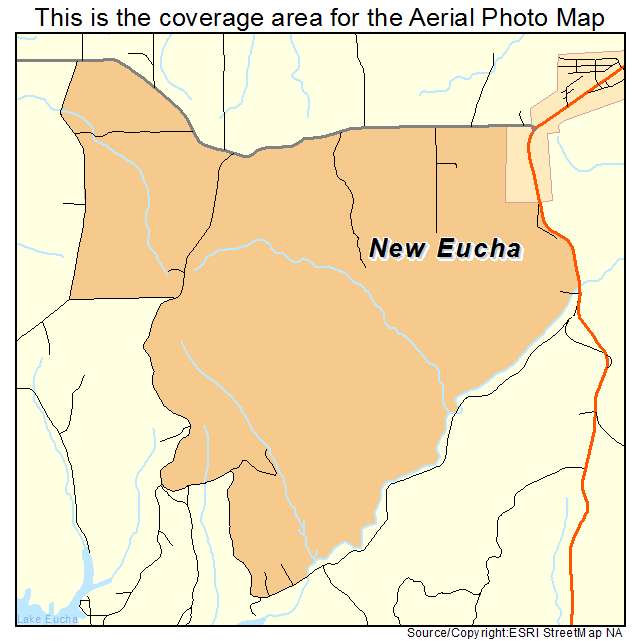 New Eucha, OK location map 