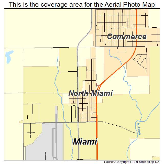 North Miami, OK location map 