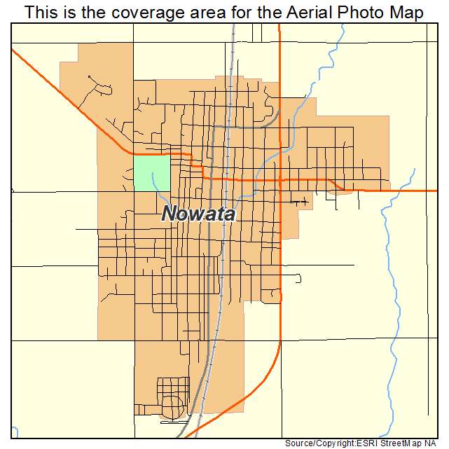 Nowata, OK location map 