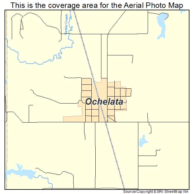 Ochelata, OK location map 