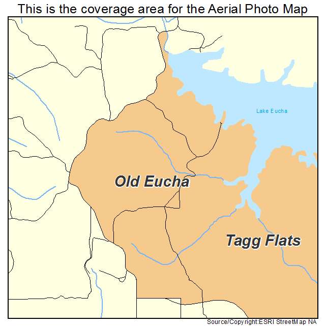 Old Eucha, OK location map 