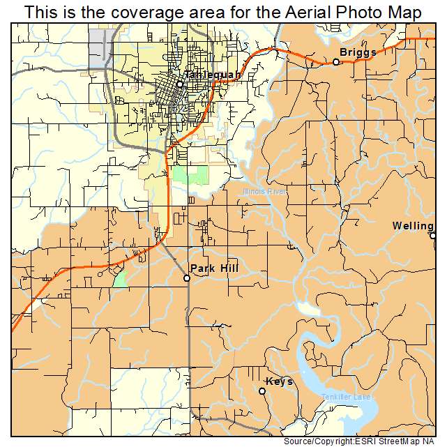 Park Hill, OK location map 