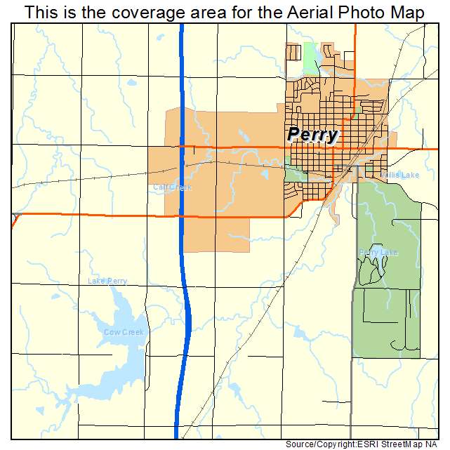 Perry, OK location map 