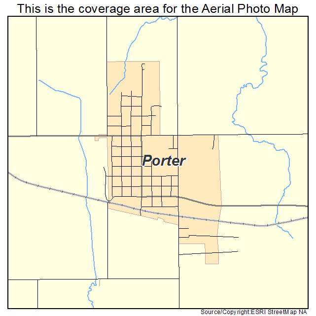 Porter, OK location map 