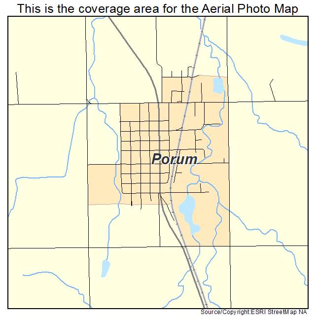 Porum, OK location map 