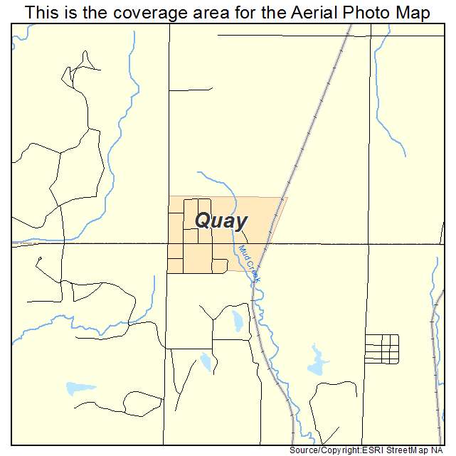 Quay, OK location map 