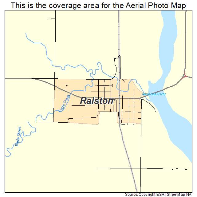 Ralston, OK location map 