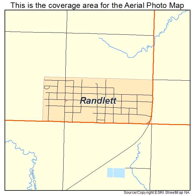 Randlett, OK location map 