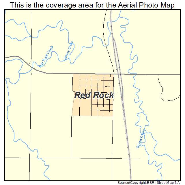 Red Rock, OK location map 