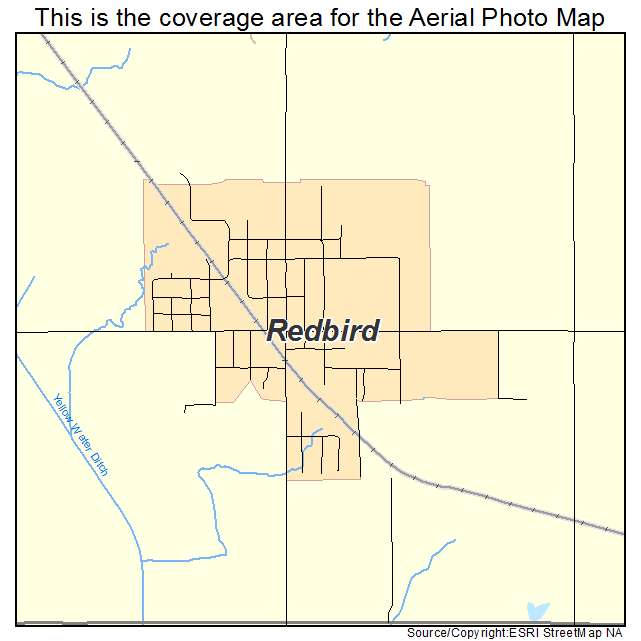 Redbird, OK location map 