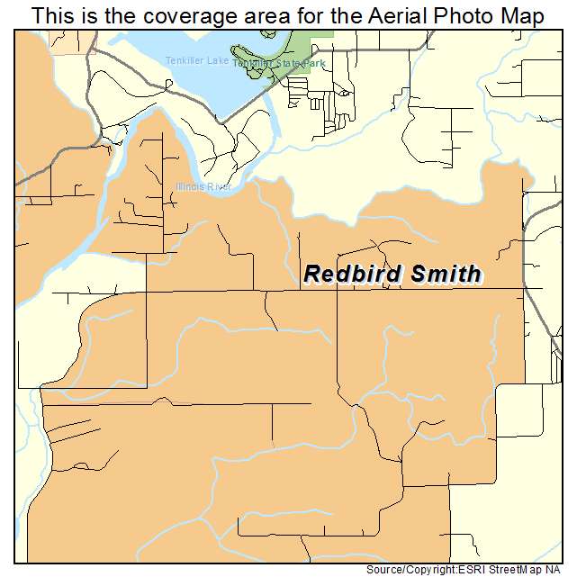 Redbird Smith, OK location map 