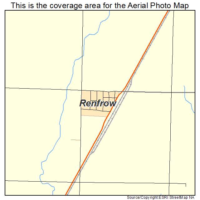 Renfrow, OK location map 