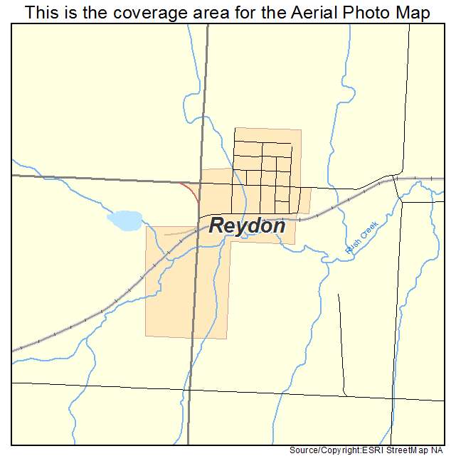 Reydon, OK location map 