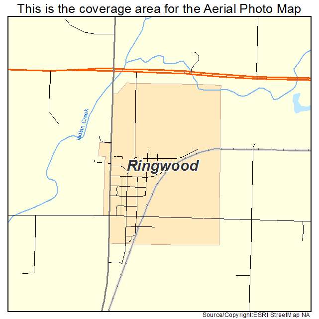 Ringwood, OK location map 