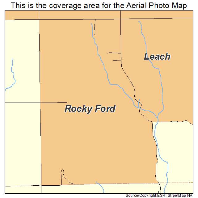 Rocky Ford, OK location map 