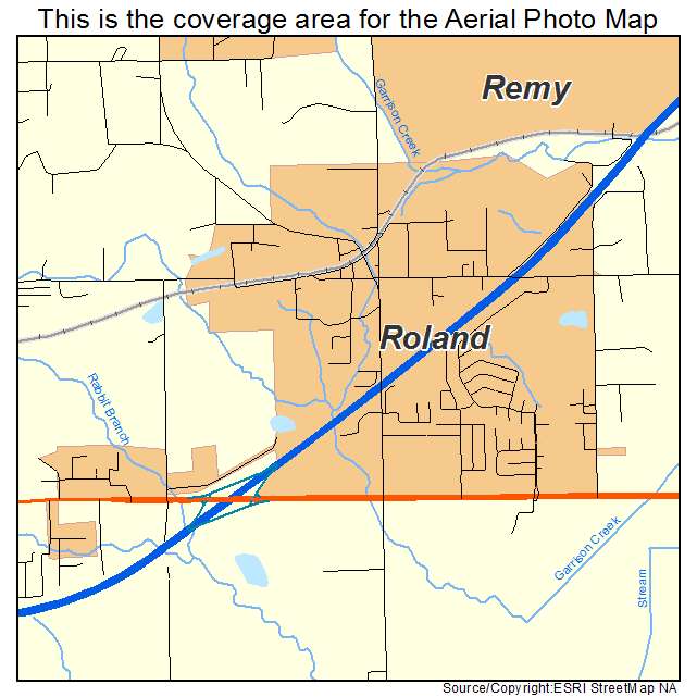 Roland, OK location map 
