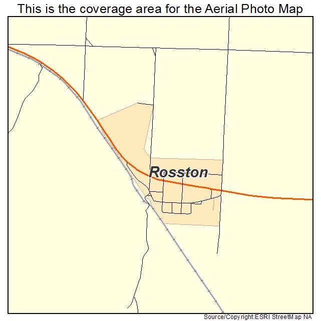 Rosston, OK location map 