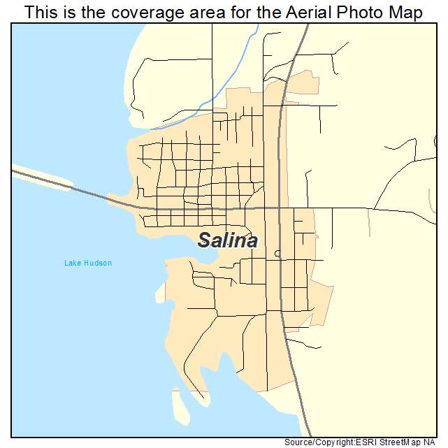 Salina, OK location map 