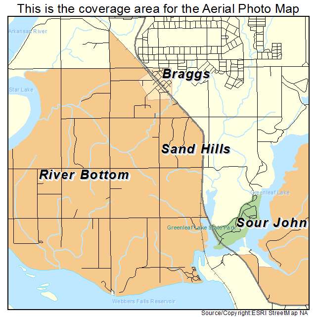 Sand Hills, OK location map 