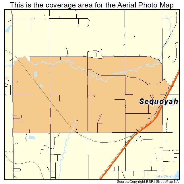 Sequoyah, OK location map 