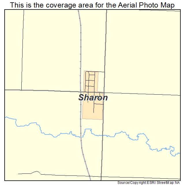 Sharon, OK location map 