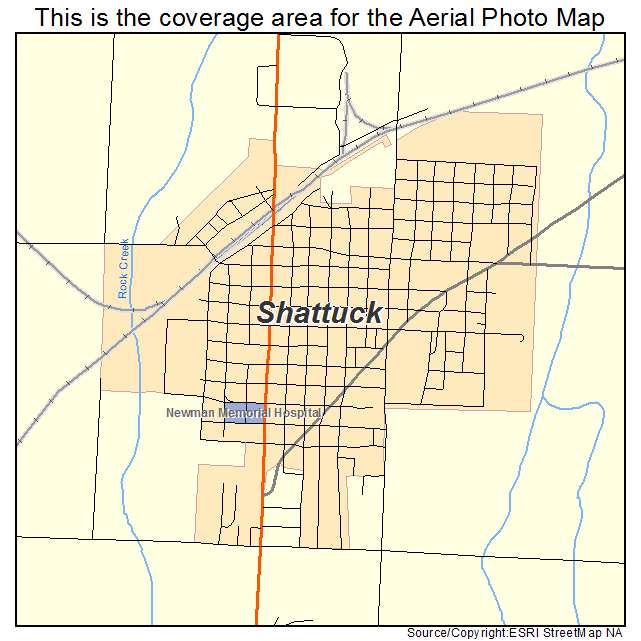 Shattuck, OK location map 