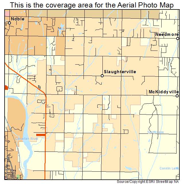 Slaughterville, OK location map 