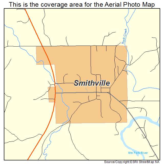 Smithville, OK location map 