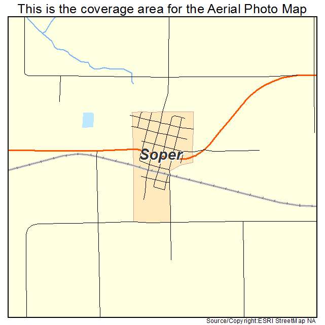 Soper, OK location map 