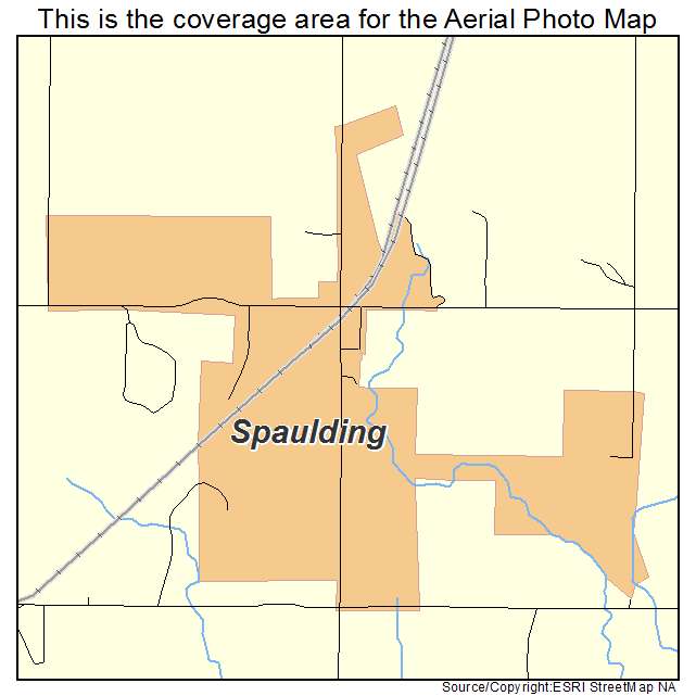 Spaulding, OK location map 