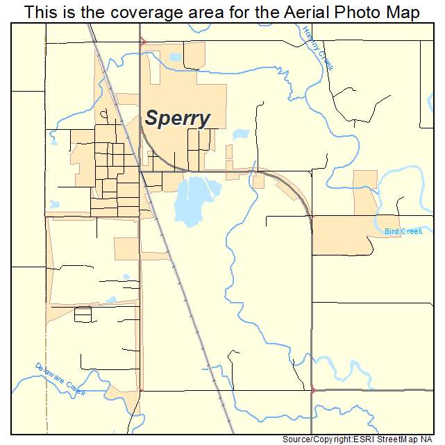 Sperry, OK location map 