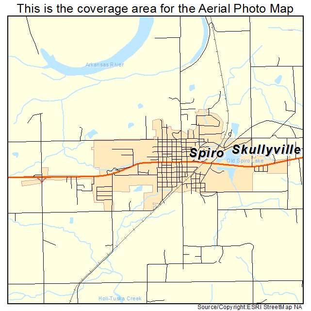 Spiro, OK location map 