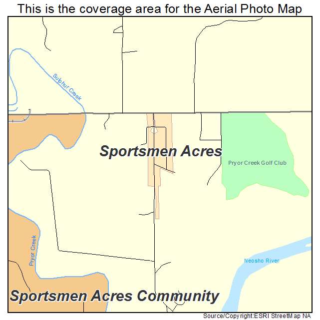 Sportsmen Acres, OK location map 