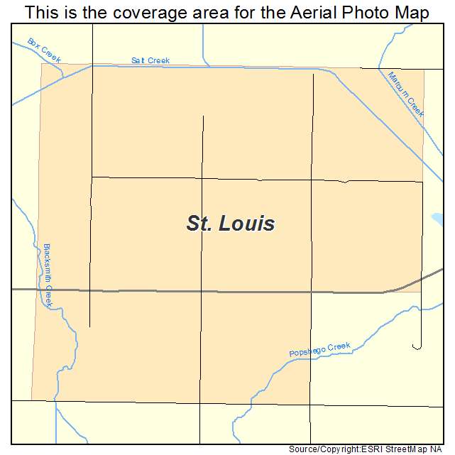 St Louis, OK location map 