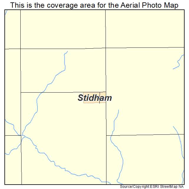 Stidham, OK location map 