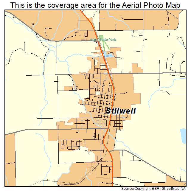 Stilwell, OK location map 