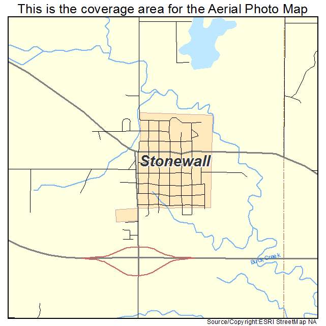 Stonewall, OK location map 