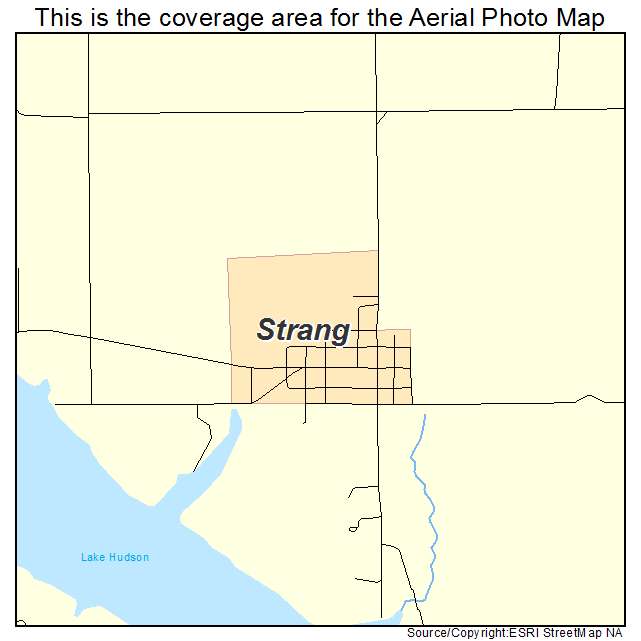 Strang, OK location map 