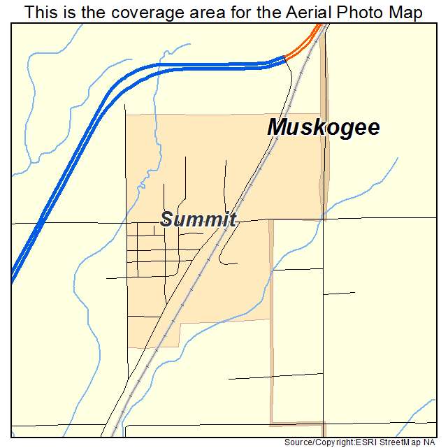 Summit, OK location map 