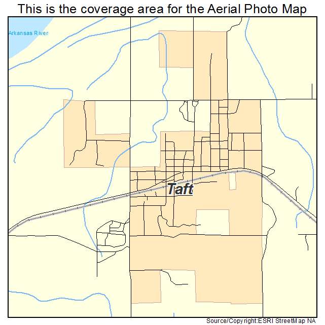 Taft, OK location map 