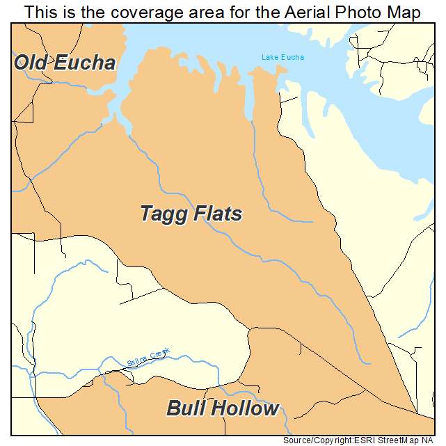 Tagg Flats, OK location map 