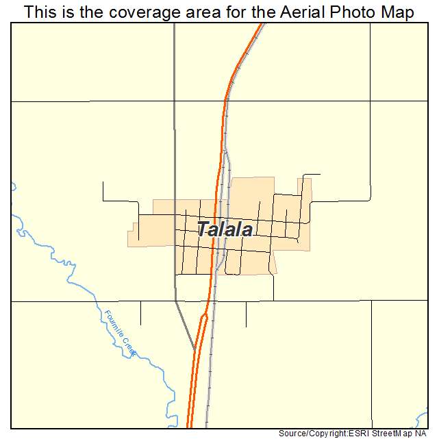 Talala, OK location map 