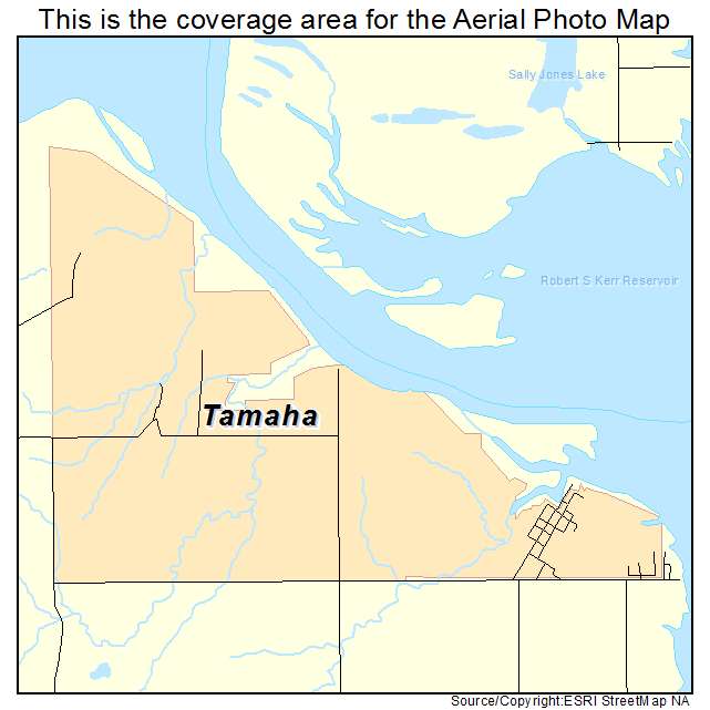 Tamaha, OK location map 