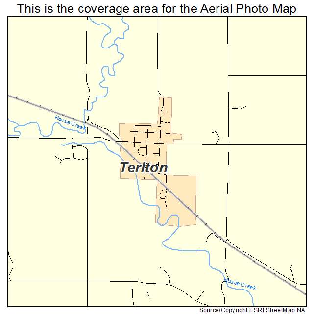 Terlton, OK location map 