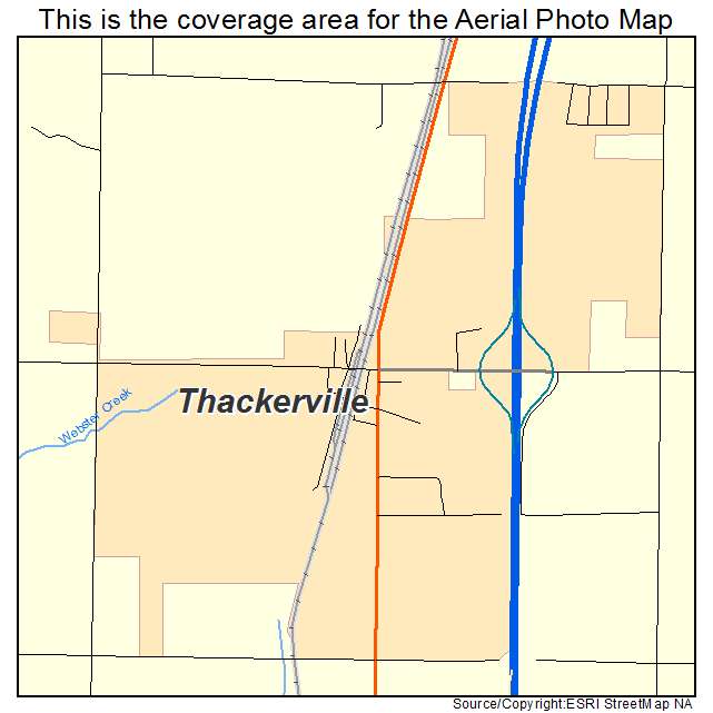 Thackerville, OK location map 