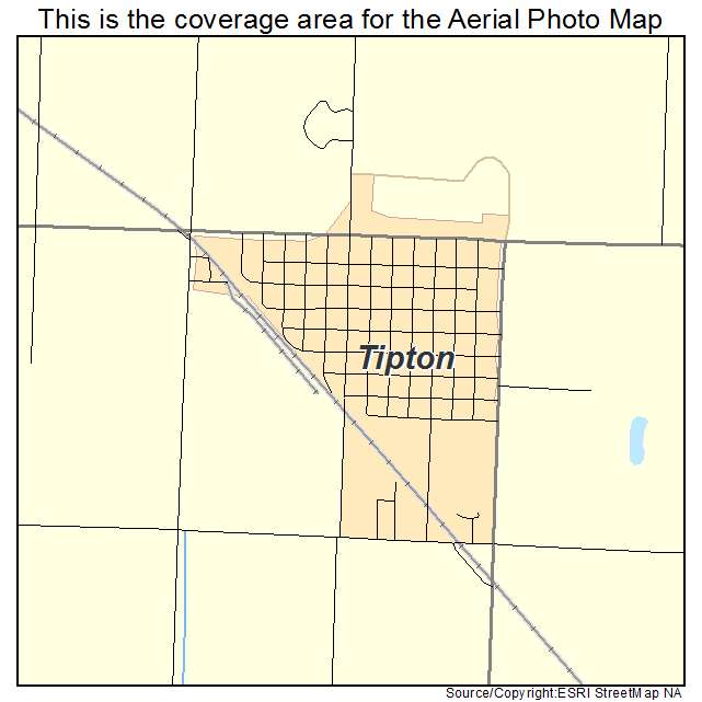 Tipton, OK location map 