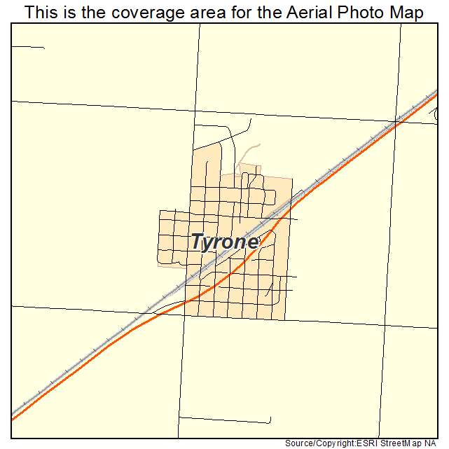 Tyrone, OK location map 