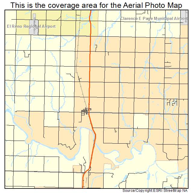 Union City, OK location map 