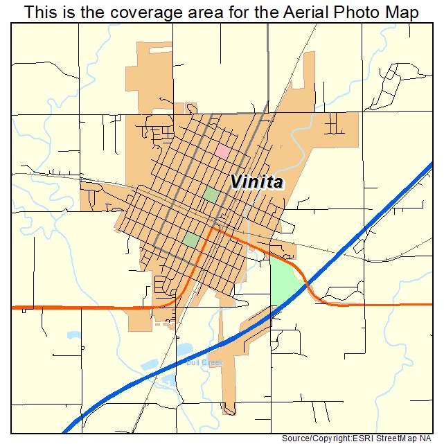 Vinita, OK location map 