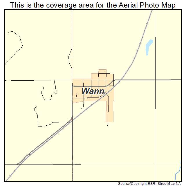 Wann, OK location map 